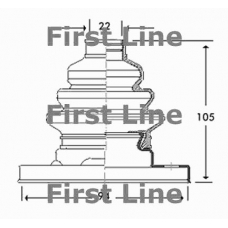 FCB2791 FIRST LINE Пыльник, приводной вал