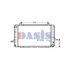 090310N AKS DASIS Радиатор, охлаждение двигателя