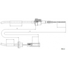 462.2 CABOR Трос, управление сцеплением