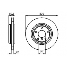 0 986 478 975 BOSCH Тормозной диск