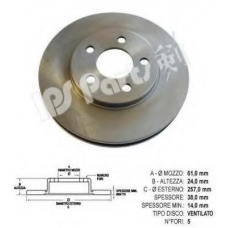 IBT-1099 IPS Parts Тормозной диск