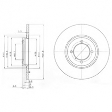 BG2017 DELPHI Тормозной диск