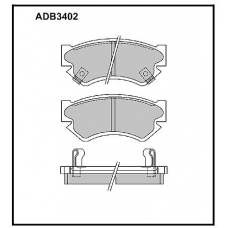 ADB3402 Allied Nippon Тормозные колодки