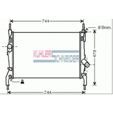 1800921 KUHLER SCHNEIDER Радиатор, охлаждение двигател
