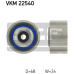 VKM 22540 SKF Паразитный / ведущий ролик, зубчатый ремень