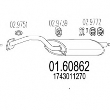 01.60862 MTS Глушитель выхлопных газов конечный