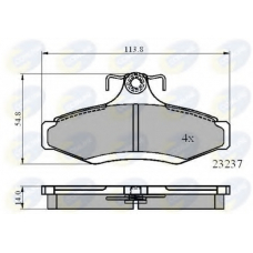 CBP0495 COMLINE Комплект тормозных колодок, дисковый тормоз