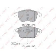 BD8038 LYNX Колодки тормозные дисковые