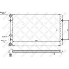 10-25006-SX STELLOX Радиатор, охлаждение двигателя