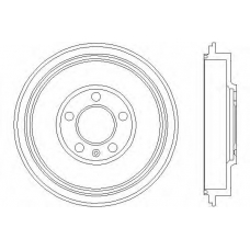 61243 PAGID Тормозной барабан