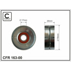 163-00 CAFFARO Натяжной ролик, поликлиновой  ремень