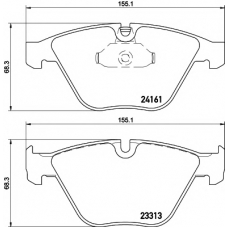 8DB 355 015-601 HELLA PAGID Комплект тормозных колодок, дисковый тормоз