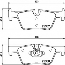 8DB 355 019-971 HELLA PAGID Комплект тормозных колодок, дисковый тормоз