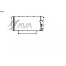 RT2104 AVA Радиатор, охлаждение двигателя