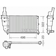 DRM13003 DENSO Радиатор, охлаждение двигателя