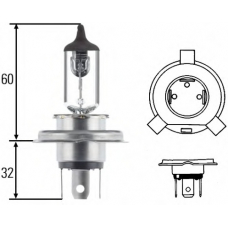 8GJ 002 525-891 HELLA Лампа накаливания, основная фара; Лампа накаливани