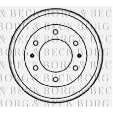 BBR7163 BORG & BECK Тормозной барабан