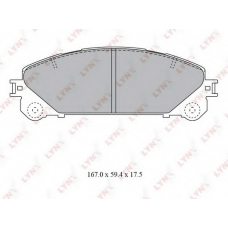 BD7596 LYNX Колодки торм.пер. lexus rx270-