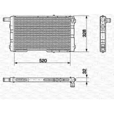 350213635000 MAGNETI MARELLI Радиатор, охлаждение двигателя