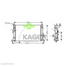 31-2272 KAGER Радиатор, охлаждение двигателя