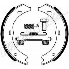 052.135K TRUSTING Комплект тормозных колодок, стояночная тормозная с