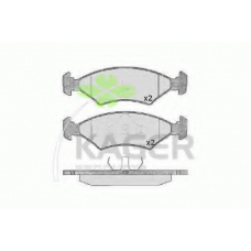 35-0083 KAGER Комплект тормозных колодок, дисковый тормоз