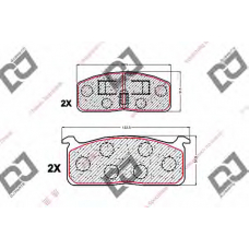 BP1541 DJ PARTS Комплект тормозных колодок, дисковый тормоз