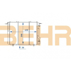 2110433 BEHR Radiator