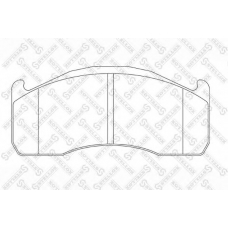 85-11466-SX STELLOX Комплект тормозных колодок, дисковый тормоз