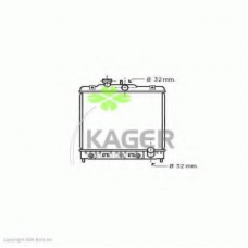 31-1991 KAGER Радиатор, охлаждение двигателя
