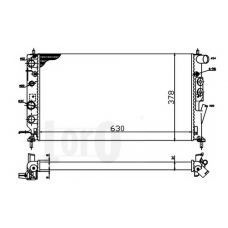 037-017-0040 LORO Радиатор, охлаждение двигателя