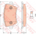 GDB1763 TRW Комплект тормозных колодок, дисковый тормоз