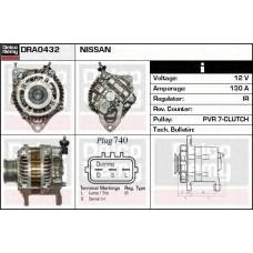 DRA0432 DELCO REMY Генератор