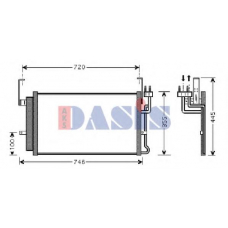 562005N AKS DASIS Конденсатор, кондиционер