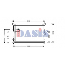 102150N AKS DASIS Конденсатор, кондиционер
