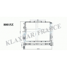 80015z KLAXCAR FRANCE Радиатор, охлаждение двигателя