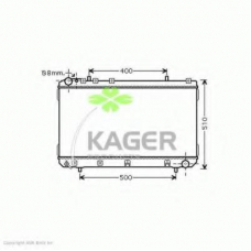 31-2464 KAGER Радиатор, охлаждение двигателя