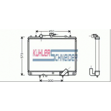 0500161 KUHLER SCHNEIDER Радиатор, охлаждение двигател