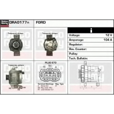 DRA0177N DELCO REMY Генератор