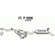 P2205 FENNO Глушитель выхлопных газов конечный
