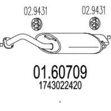 01.60709 MTS Глушитель выхлопных газов конечный