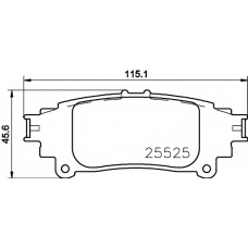 8DB 355 021-661 HELLA PAGID Комплект тормозных колодок, дисковый тормоз