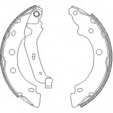 Z4043.00 WOKING Комплект тормозных колодок