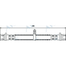 HOS3537 APEC Тормозной шланг