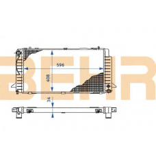 2110223 BEHR Radiator