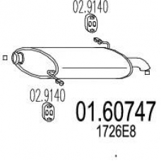 01.60747 MTS Глушитель выхлопных газов конечный
