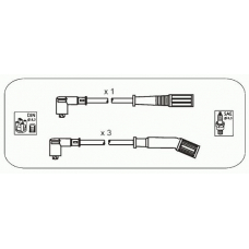 FAS11 JANMOR Комплект проводов зажигания
