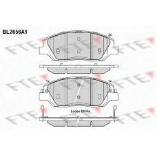 BL2656A1 FTE Комплект тормозных колодок, дисковый тормоз