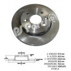 IBT-1398 IPS Parts Тормозной диск
