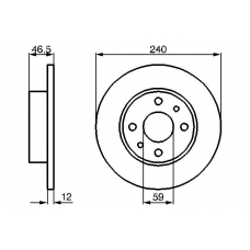 0 986 478 353 BOSCH Тормозной диск